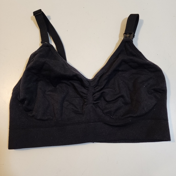 STELLE Black Women's Intimate Comfy Nursing Bra Size L - Picture 1 of 11